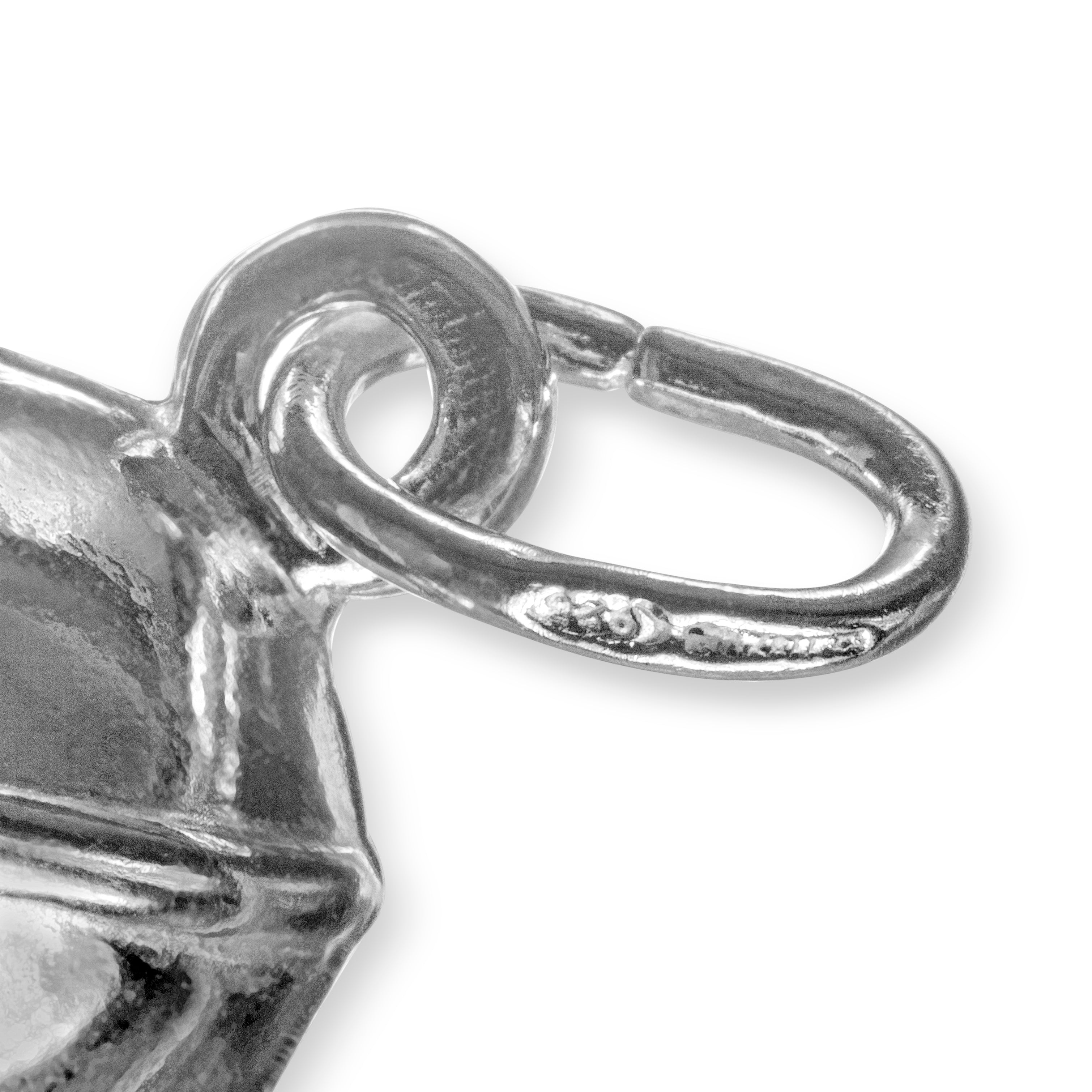 Sterling Silver Baseball Cap Pendant Charm