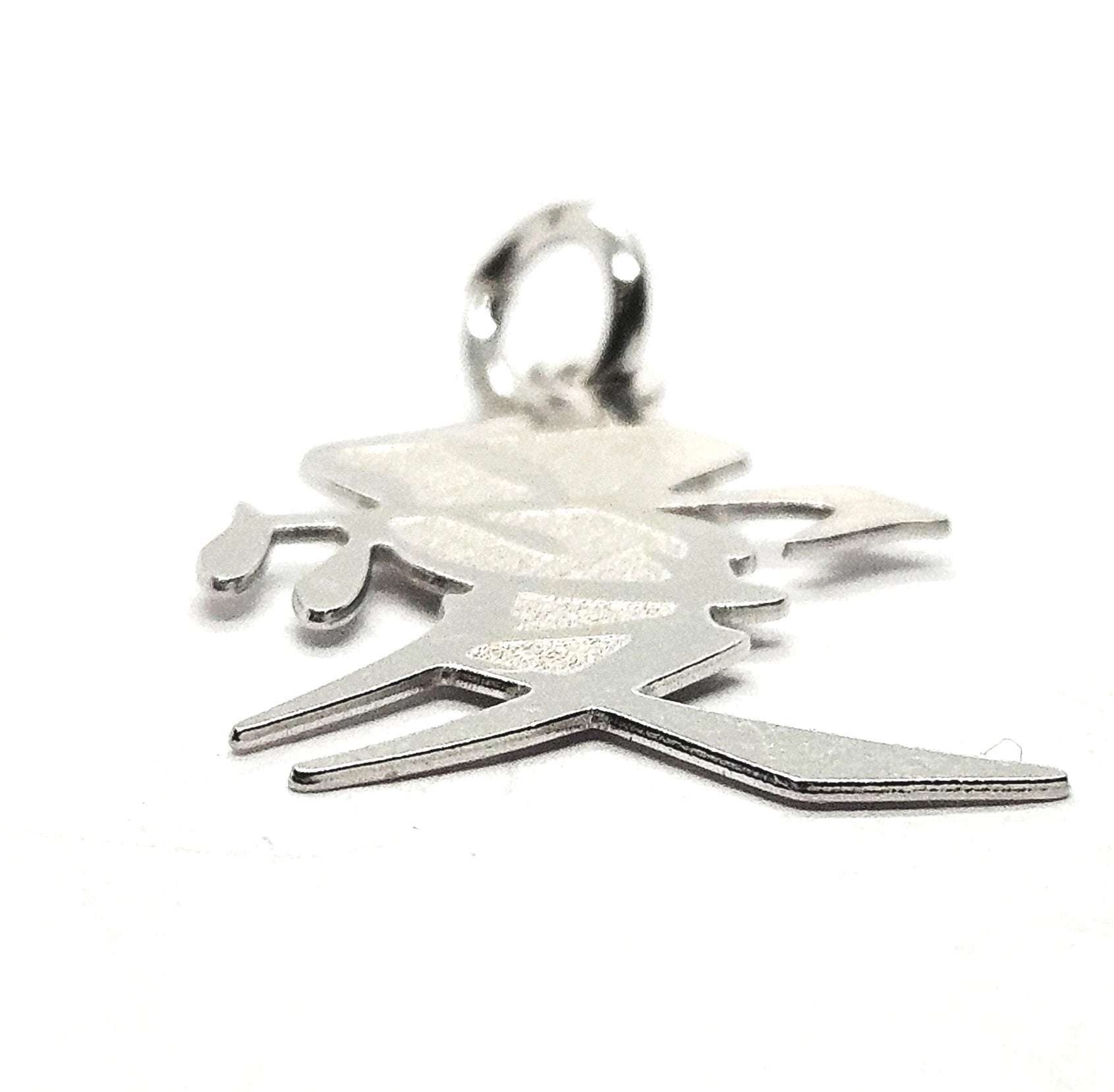 Sterling Silver Chinese Love Symbol Pendant Charm