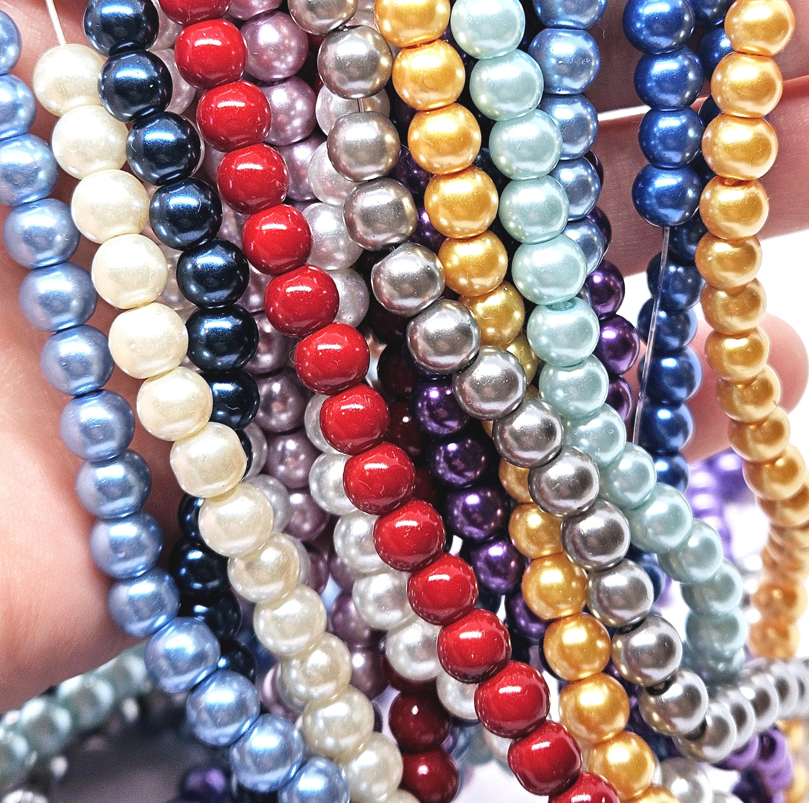 Glass Pearl Beads
