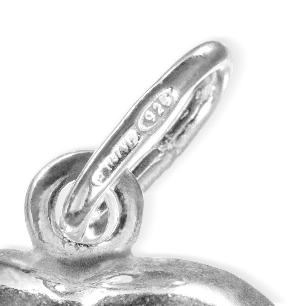 Sterling Silver Puffed Heart Pendant Charm