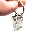 Stainless Steel Personalised Laser Engraved Keyring - Rectangle