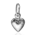 Sterling Silver Puffed Heart Pendant Charm