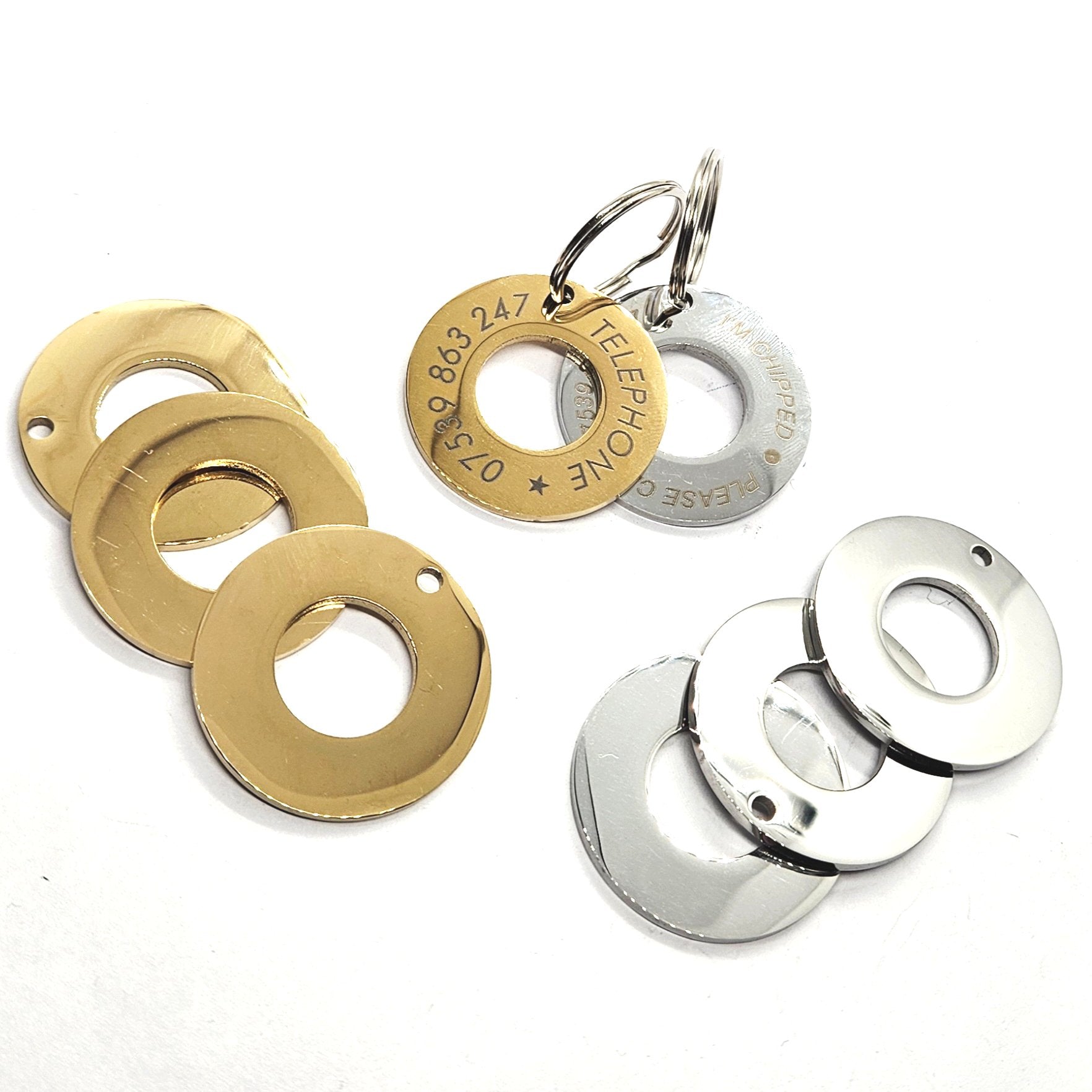 Stainless Steel Personalised Identity Round Pet Tag