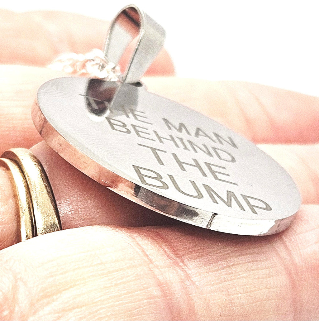 Stainless Steel Personalised Round Pendant