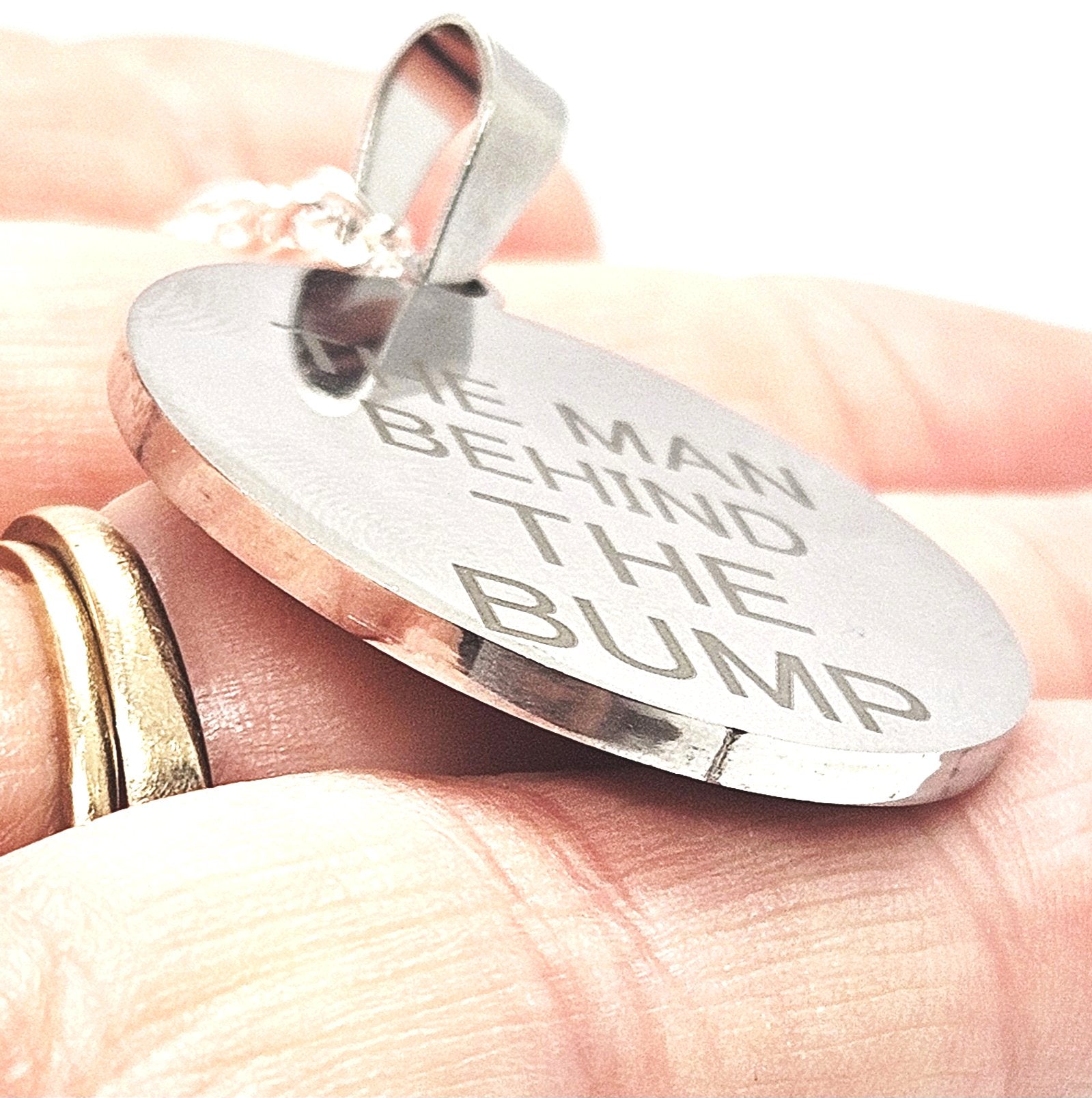 Stainless Steel Personalised Round Pendant
