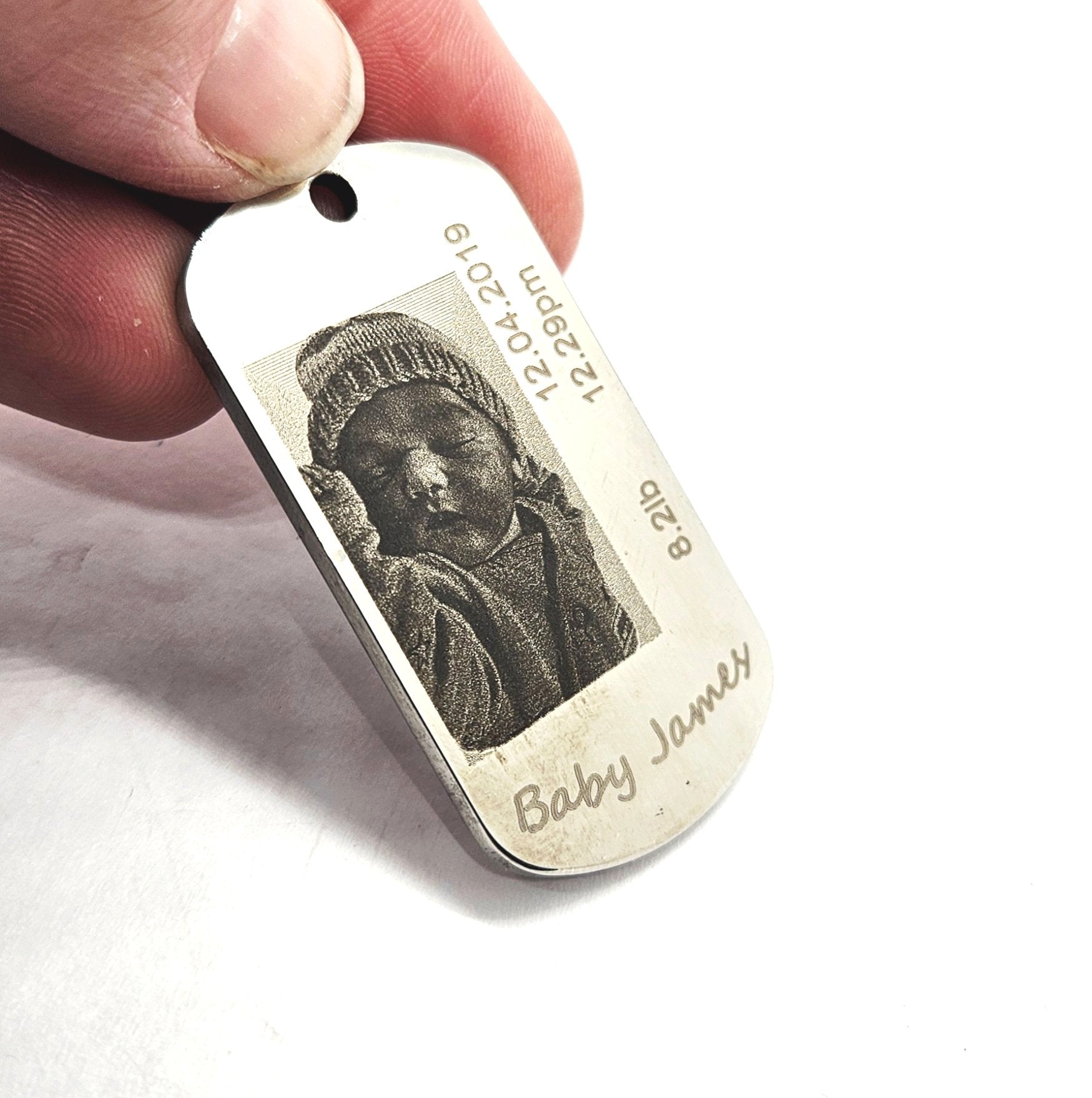 Stainless Steel Personalised Army Dog Tag Pendant