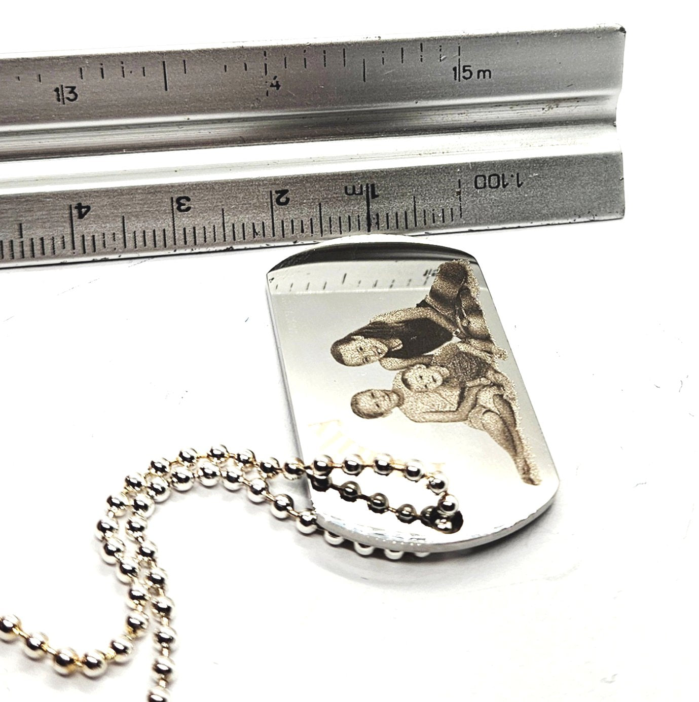 Stainless Steel Personalised Army Dog Tag Pendant