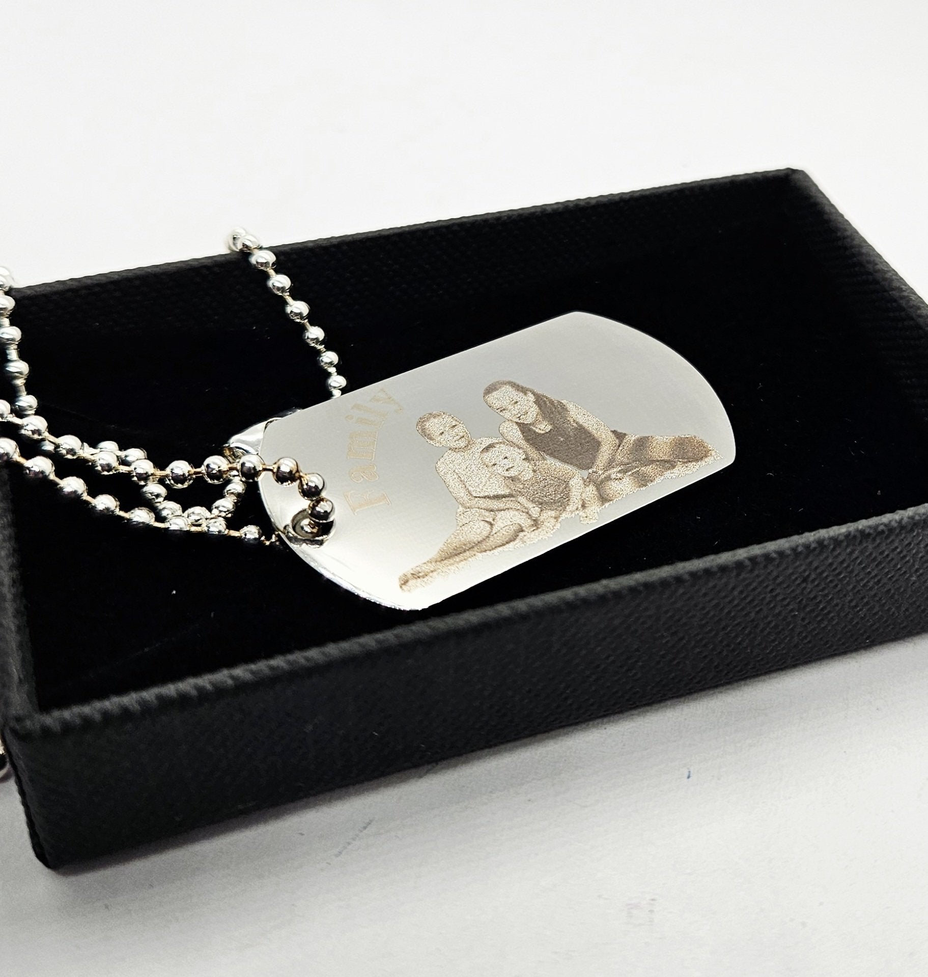 Stainless Steel Personalised Army Dog Tag Pendant