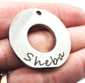 Stainless Steel Personalised Identity Round Pet Tag