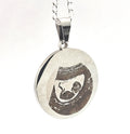 Stainless Steel Personalised Round Pendant