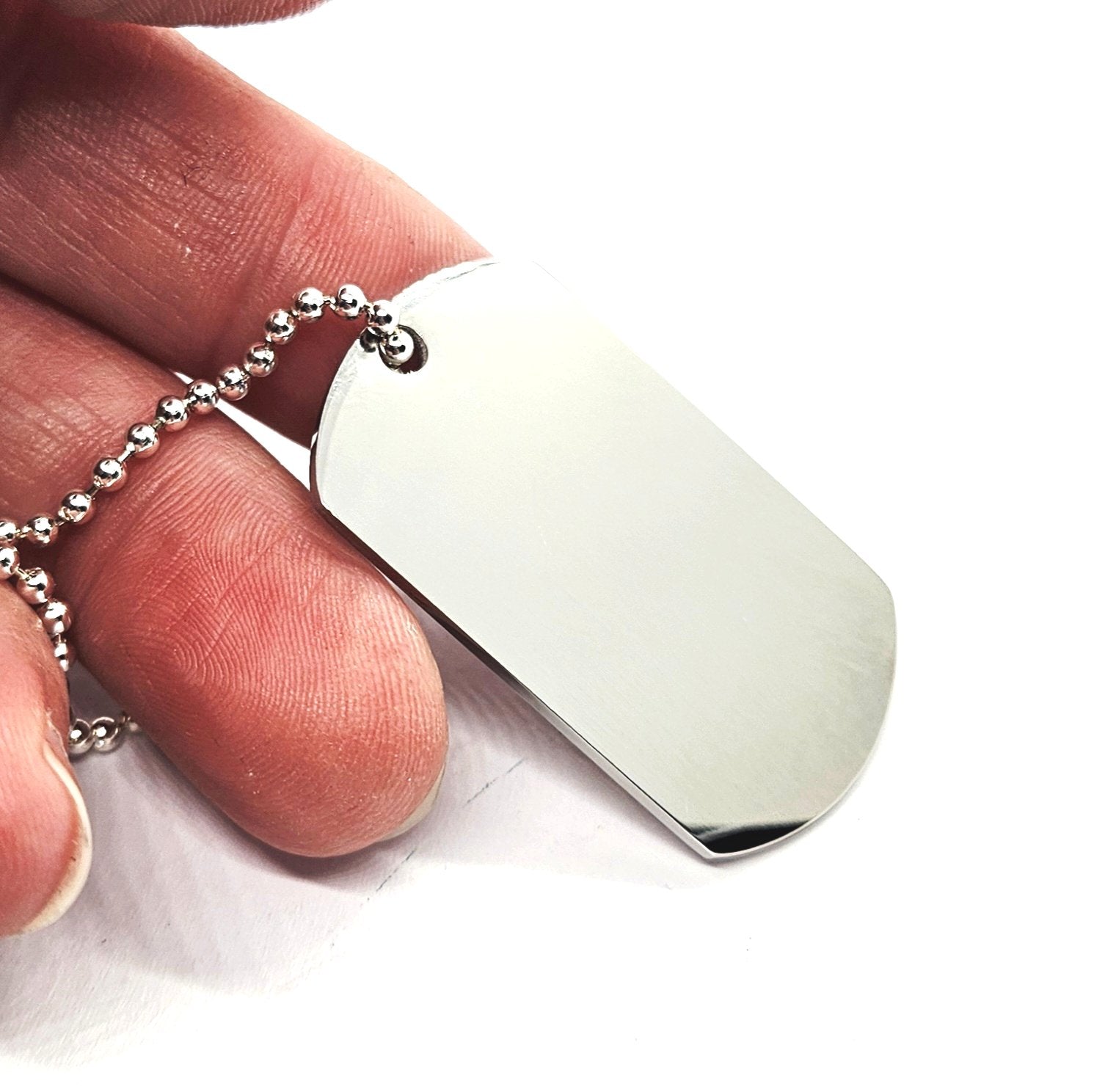 Stainless Steel Personalised Army Dog Tag Pendant