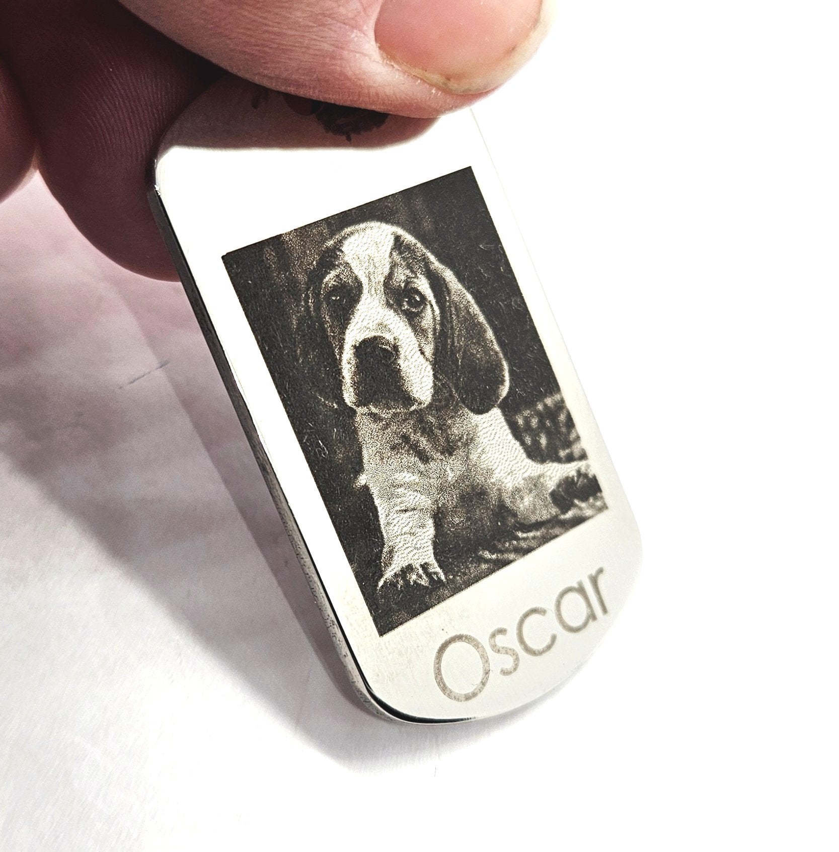 Stainless Steel Personalised Army Dog Tag Pendant
