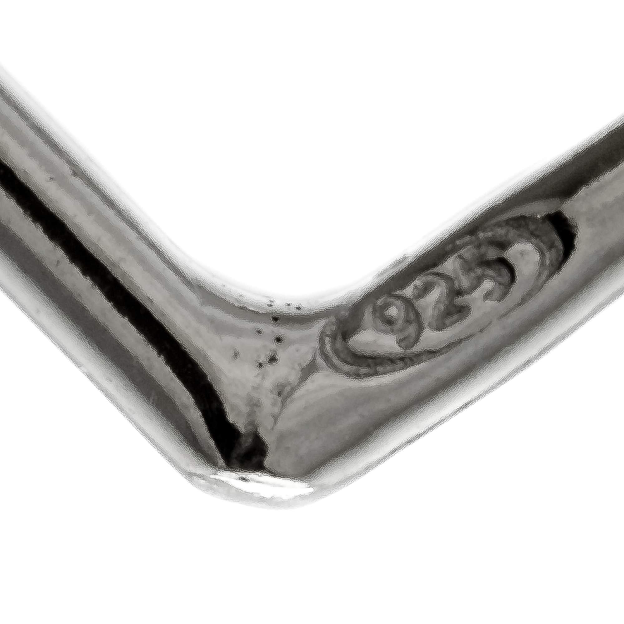 Sterling Silver Large Heart Outline Pendant Charm