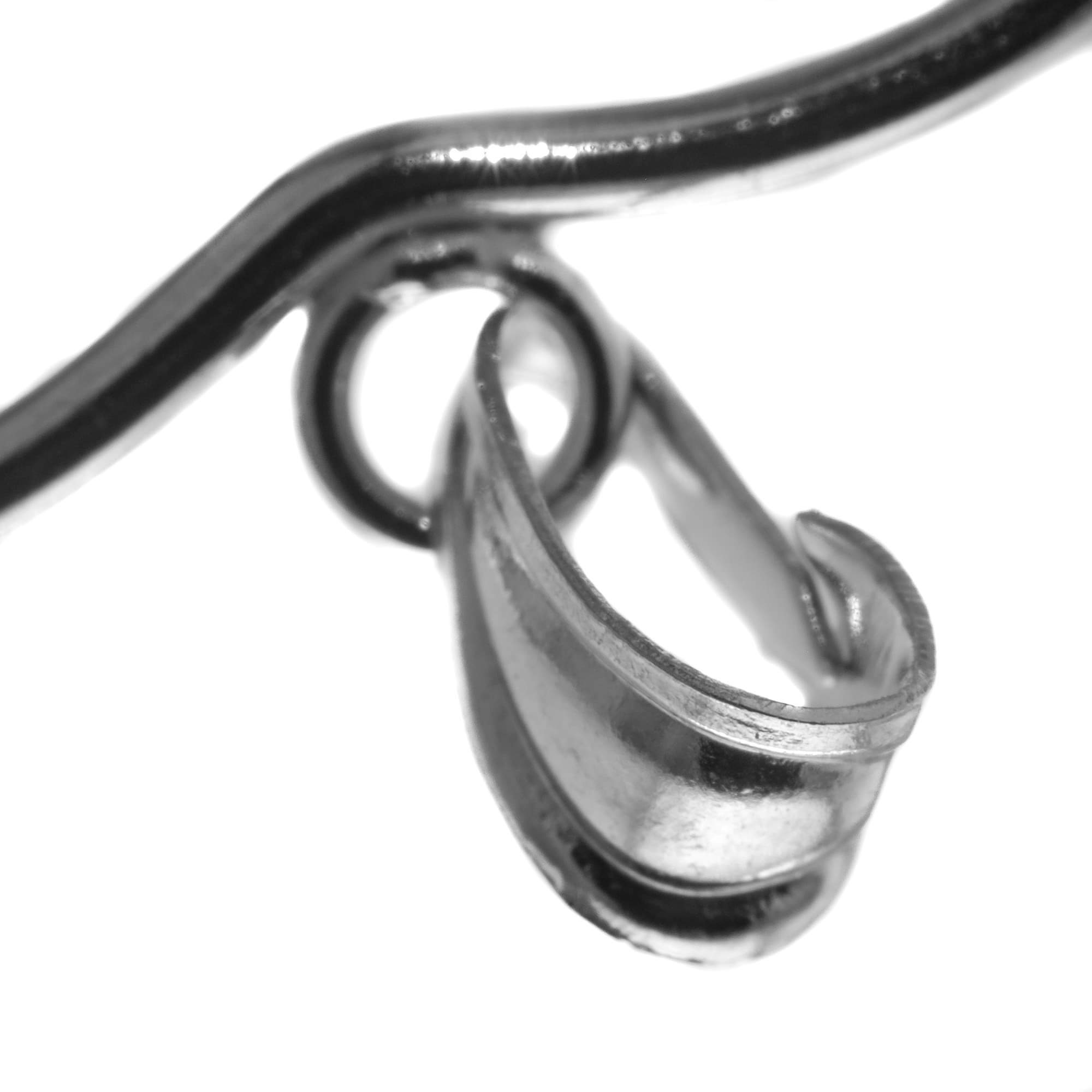 Sterling Silver Large Heart Outline Pendant Charm