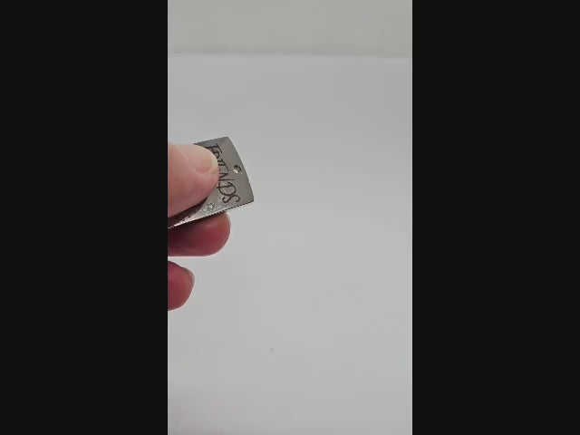 Stainless Steel Personalised Laser Engraved Keyring - Rectangle