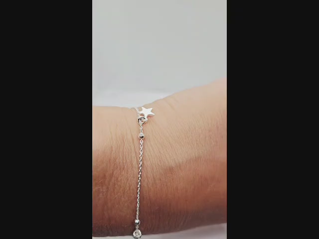 Sale! Sterling Silver Star Bracelet