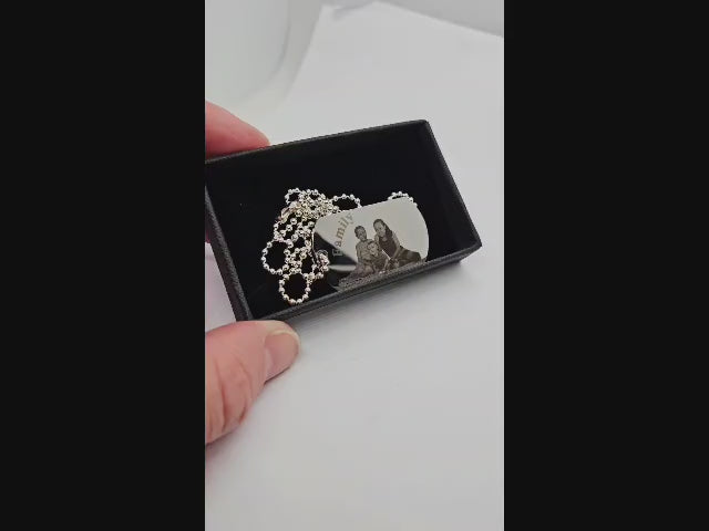 Stainless Steel Personalised Army Dog Tag Pendant