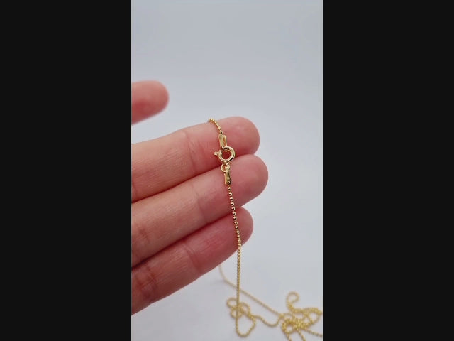 18ct Gold on 925 STS Ball / Bead Chain