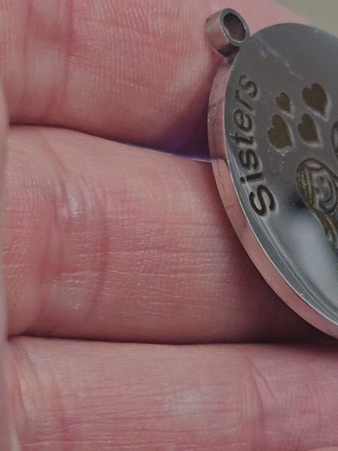 Stainless Steel Personalised Laser Engraved Keyring - Round