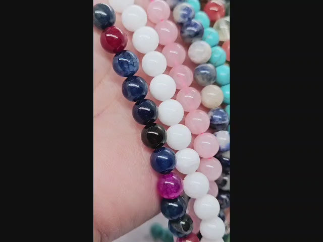 Semi-Precious Round Gemstone Beads